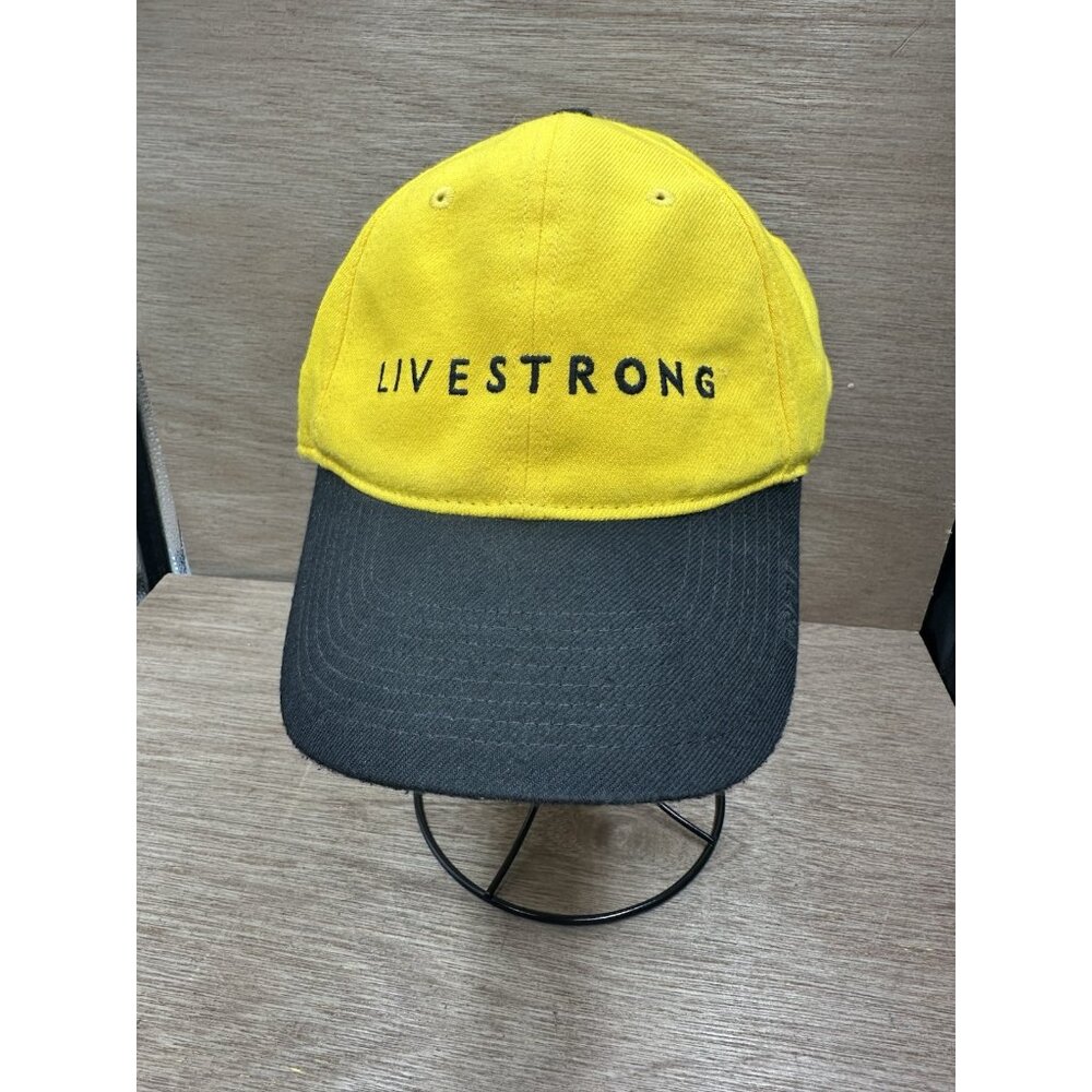 Nike Livestrong Legacy91 Hat Fitted Dri-Fit Baseball Cap Black Swoosh Yellow